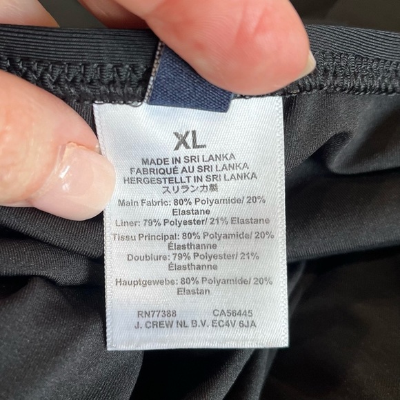 J. Crew Factory Swimsuit Women’s XL One-Piece V-Neck Ruched Classic Preppy - Picture 9 of 11